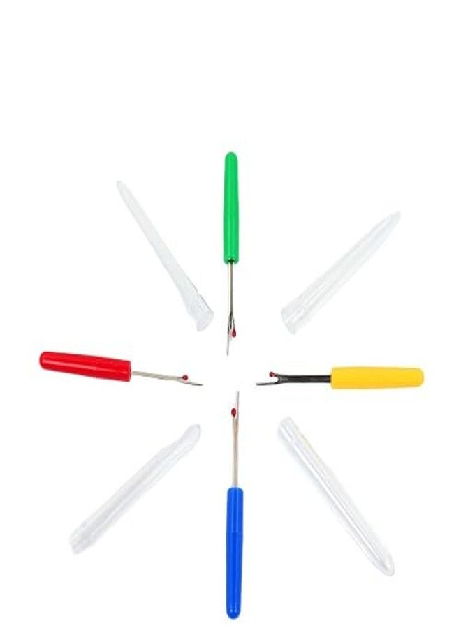 Gemsy Seam Ripper Tool Set Piece Sewing Accessories Kit for Stitch Removal | Thread Cutting | Ideal for Sewing, Tailoring, DIY Projects | Stainless Steel Blades with Comfort Grip Handles Set of 4 - Image 5